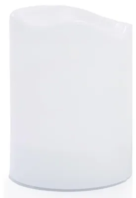 Produktbild von Kunststoff Kerze rustikal 75 x 100 mm, batteriebetrieb, warmweiss