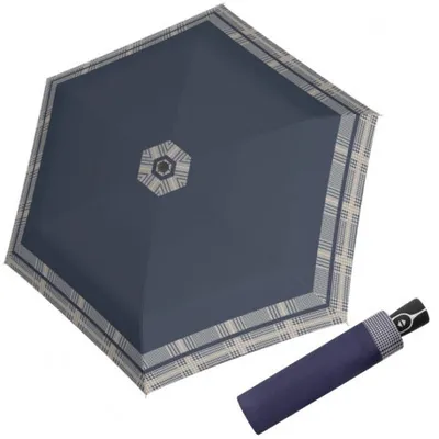 Zdjęcie produktu dla doppler parasol kieszonkowy Fibre Magic Timeless houndstooth Blue niebieski