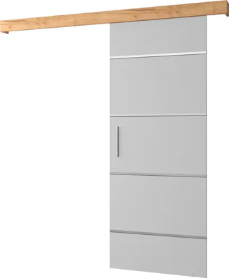 Produktbild von MEBLE KRYSPOL  Schiebetürsystem SALWADOR 4 mit Schienenabdeckung, Einbautüren, 90x204cm, Weiß