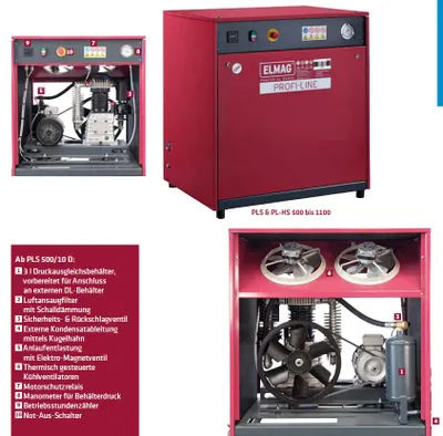 Produktbild von Elmag Kompressor PROFI-LINE SILENT, 10112