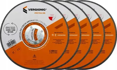 Obrázok produktu pre Vergionic 0192 Rezný kotúč na kov 125 mm, 5 ks