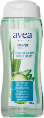 Zdjęcie produktu dla Szampon Do Włosów Avea 300ml Aloes I Ogórek Włosy Przetłuszczające