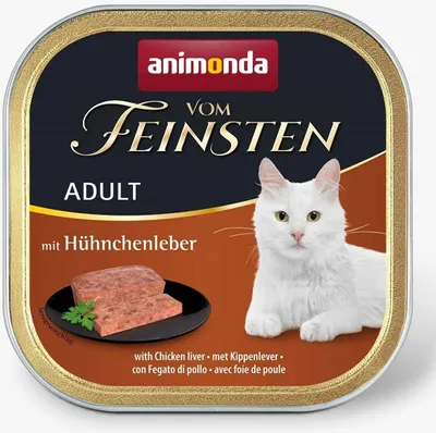 Produktbild von ANIMONDA Vom Feinsten Adult Chicken liver - nassfutter für Katzen - 100g