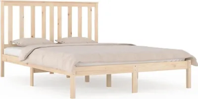 Produktbild von vidaXL Massivholzbett Kiefer 135x190 cm