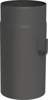 Produktbild von Ø 120 mm Ofenrohr 30 cm - mit Drosselklappe - schwarz