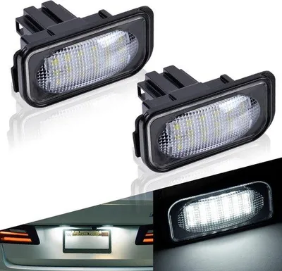 Zdjęcie produktu dla Oświetlenie lusterka wstecznego LED, 2x6500 K, 400 lm, 12 V, oświetlenie wnętrza, białe, do Klasy B