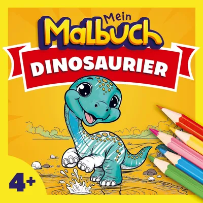 Produktbild von Malbuch Dinosaurier ab 4 Jahren