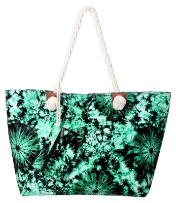 Produktbild von Große Strandtasche wasserabweisend mit Reißverschluss - Hippie Style