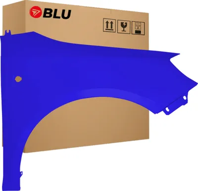 Image de BLU Aile Compatible avec Skoda Fabia II (5J) | Roomster 4590 Droite Blau DynamicBlau | 2007-2015 | Avant | Peint| Prêt à Monter | Acier