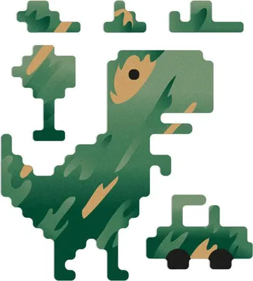 Produktbild von REFLECTIVE BERLIN Reflexaufkleber "Decals" SB-verp T-Rex, camoufl