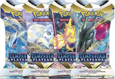 Image de Pokemon Trading Card Game Argent Épée & Bouclier Tempête Booster Pack Carte à collectionner Espagnol Multicolore One Size