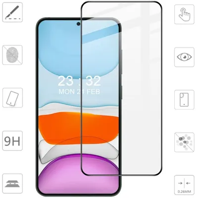 Image de Pour Samsung Galaxy S24 Plus : 2 protections latérales en verre trempé H9 pour écran 3D Full LCD