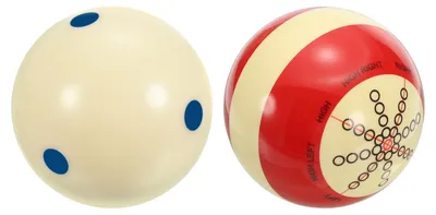 Imagen del producto de Set de 2 bolas de billar para piscina con puntos, ideales para entrenamiento