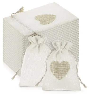 Image de Solidchoice - 26 sacs en jute avec cordon pour cadeaux et décorations