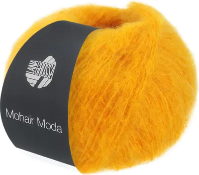 Produktbild von Lana Grossa MOHAIR MODA 50 g Luxus Mohairgarn 140 m  Farbe 001 - Gelb