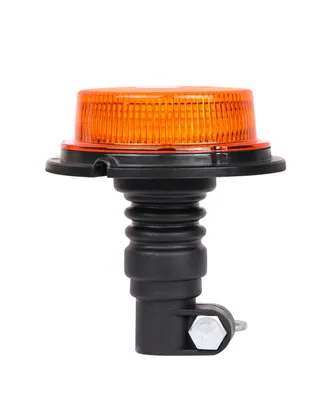 Obrázek produktu pro Výstražný LED maják, montáž na držák, oranžový, 90° flexi, 12-24V