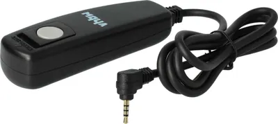 Produktbild von vhbw Fernauslöser Fernbedienung Kabel kompatibel mit Panasonic Lumix DMC-GX1, DMC-GX1X, DMC-GH3, DMC-GX7 Kamera, 1 m, 2-stufige Auslösefunktion