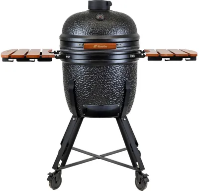 Produktbild von BASTE Kamado Grill XL 23,5 Zoll Keramik Schwarz Fahrbar