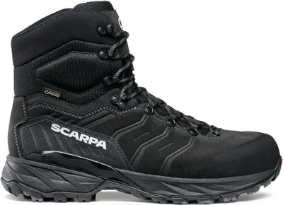 Schwarze Winterschuhe "Rush Polar GTX" von Scarpa für Damen; mit hohem Schaft und rutschfester Sohle.