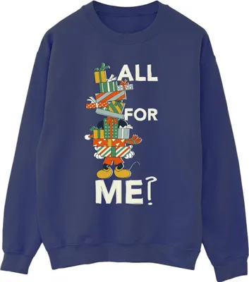 Produktbild von Disney - "Presents All For Me" Sweatshirt für Damen BI29340 (XL) (Marineblau)