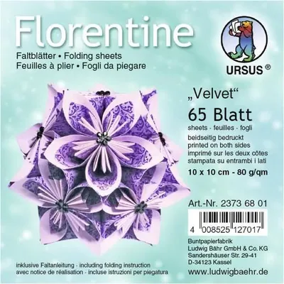 Produktbild von Faltblätter Florentine Velvet 10x10cm