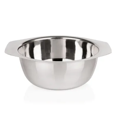 Produktbild von Beilagenschale mit 2 Lappengriffen Ø 16 cm, Chromnickelstahl silber