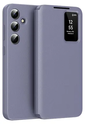 Obrázok produktu pre Puzdro Techsuit SmartView s okienkom pre Samsung Galaxy S26 FE – fialové