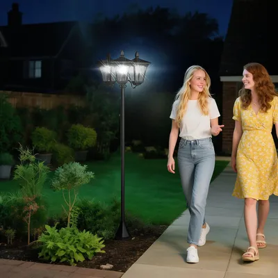 Produktbild von Solar-Gartenlaterne - Solarlampe außen - Lichtstrom 120 lm - Kunststoff - Solarbetrieben - Montage erforderlich