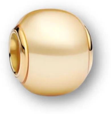 Produktbild von PANDORA Slide-Charm mit künstlicher Perle, Moments, IP Gold
