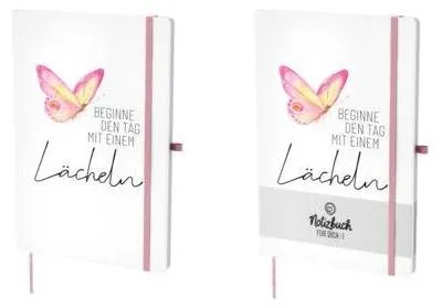 Produktbild von Notizbuch, A5, 96 linierte Seiten, Hardcover, Gummiband, Lesebändchen