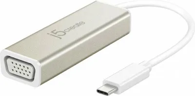 Zdjęcie produktu dla j5create JCA111, 3.2 Gen 1 (3.1 Gen 1), USB Type-C, Wyjście VGA (D-Sub), 1920 x 1080 px