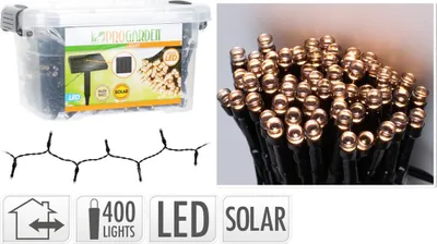 Obrázek produktu pro HOMESTYLING Světelný řetěz solární LED PARTY 400 LED KO-DX9520010