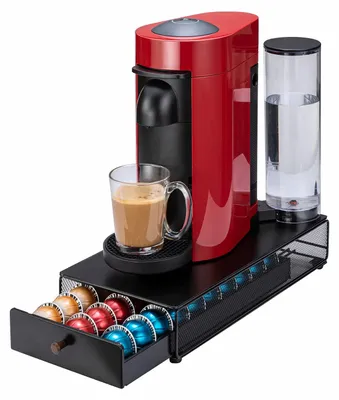 Kapsel-Organizer für 30 Kaffeekapseln, Schwarz, Metall