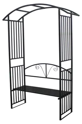 Produktbild von Rosenbogen 50 x 150 x 230 cm Metall Schwarz