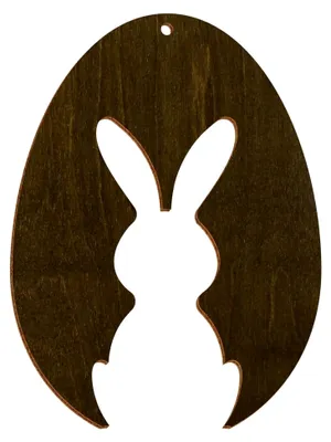 Produktbild von Bunte Holz-Ostereier in Haselnussfarbe - Deko für Ostern