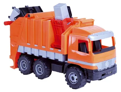 Immagine prodotto di Camioncino della nettezza urbana Mercedes in plastica, 64 cm, nella confezione 68x34x27,5 cm