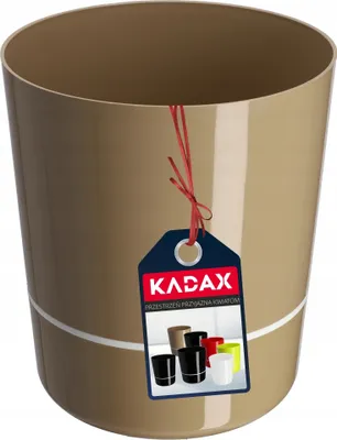 Zdjęcie produktu dla KADAX Doniczka Osłonka Na Kwiaty 29 cm Dwuczęśćiowa Na Rośliny Kwietnik Plastik