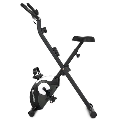 Productafbeelding van URBOGYM ALPHA Opvouwbare Hometrainer, Fitnessfiets voor Thuis, 8 Weerstandsniveaus, LCD, Max. 110 kg, X-Bike