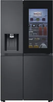 Produktbild von LG GSXE90EVDD Side-by-Side No Frost Festwasseranschluss, InstaView Essence Black Steel
