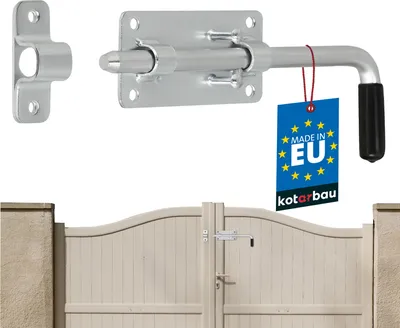 Obrázok produktu pre KOTARBAU® Garážová skrutka 220 mm Pozinkovaná strieborná s gumovou rukoväťou