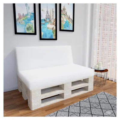 Produktbild von Rückenkissen für Europalette 120x40x20/10 cm Schaumstoff Keilkissen Auflage Polster