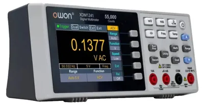 Zdjęcie produktu dla Multimetr cyfrowy, dokładność pomiaru RMS, przenośna konstrukcja, model XDM1241