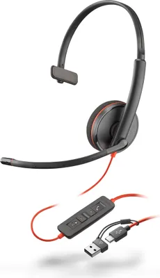 Obrázek produktu pro Poly Hedaset Blackwire 3210 Monaural UC USB-C