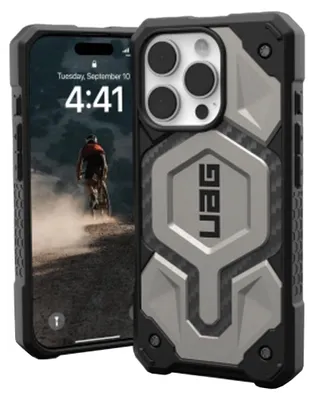 Produktbild von Urban Armor Gear Monarch Pro, Cover, Apple, iPhone 16 Pro, 16 cm (6.3"), Titan