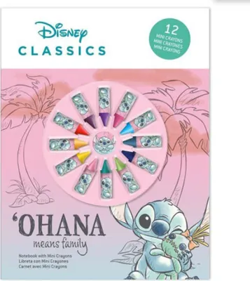 Produktbild von Disney Lilo und Stitch Cheeky Notizbuch + Mini-Buntstift-Set