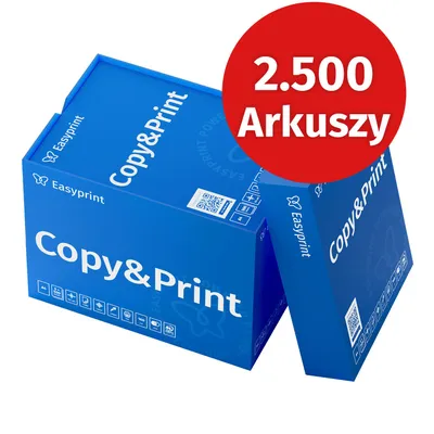 Zdjęcie produktu dla Easyprint Papier do drukarek Papier do kopiowania 2500 arkuszy 5 x 500 A4 Biały papier Premium z certyfikatem CIE 160 PEFC