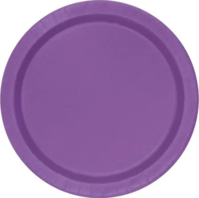 Produktbild von Violett Pappteller 100 Stück 22,2 cm Durchmesser