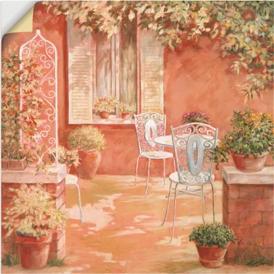 Produktbild von ARTland Wandbild, selbstklebend Garten Größe: 50x50 cm