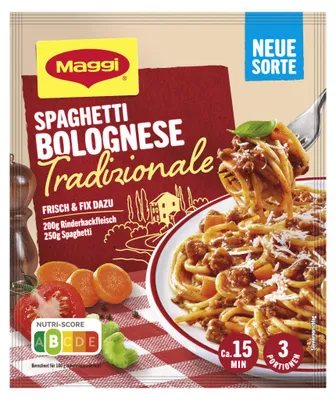 Produktbild von Maggi Fix Spaghetti Bolognese Tradizionale Packung 40g