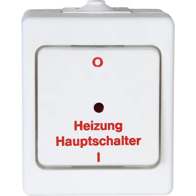 Produktbild von Kopp STANDARD AP-FR – Heizungshauptschalter, Farbe: Arktisweiß
